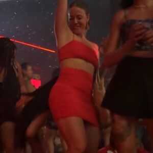 Forever 21 Orange Two Piece Matching Set Outfit Size Medium Top & Skirt Vacation